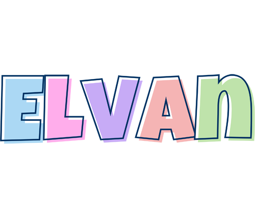 Elvan pastel logo