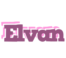 Elvan relaxing logo