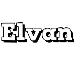 Elvan snowing logo