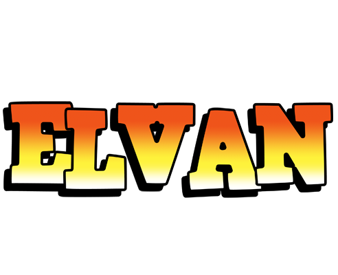 Elvan sunset logo