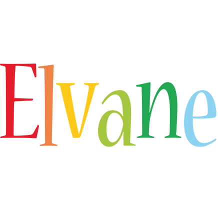 Elvane birthday logo