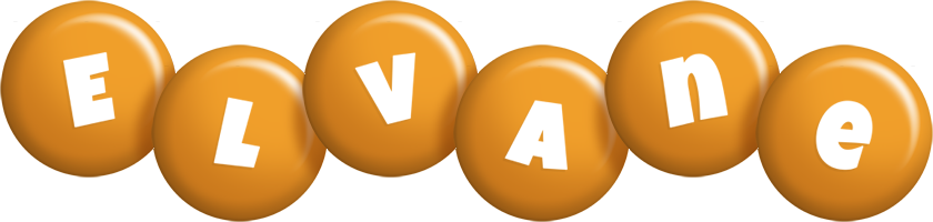 Elvane candy-orange logo