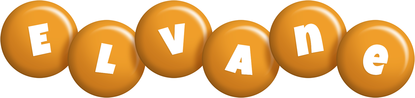 Elvane candy-orange logo
