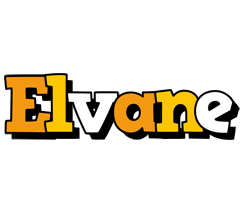 Elvane cartoon logo