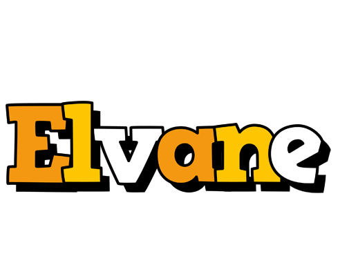 Elvane cartoon logo