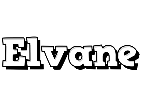 Elvane snowing logo