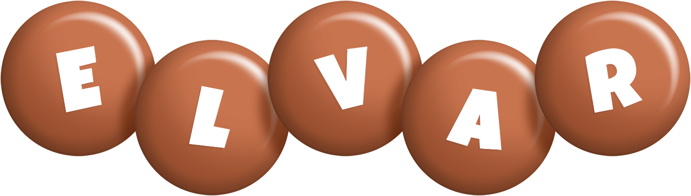 Elvar candy-brown logo