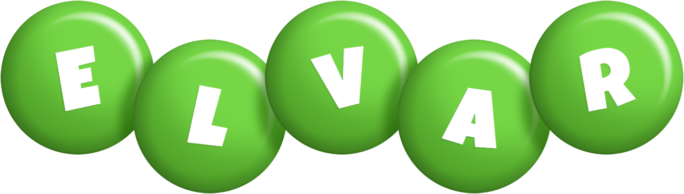 Elvar candy-green logo