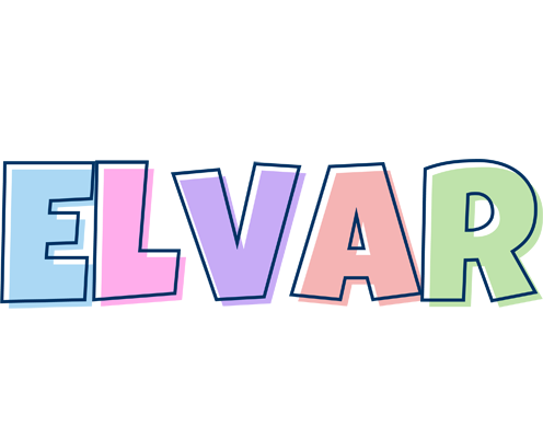 Elvar pastel logo