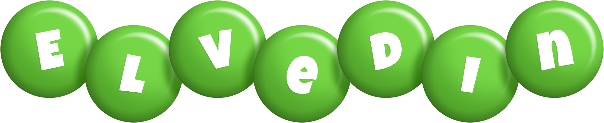 Elvedin candy-green logo