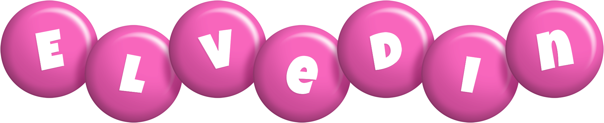 Elvedin candy-pink logo
