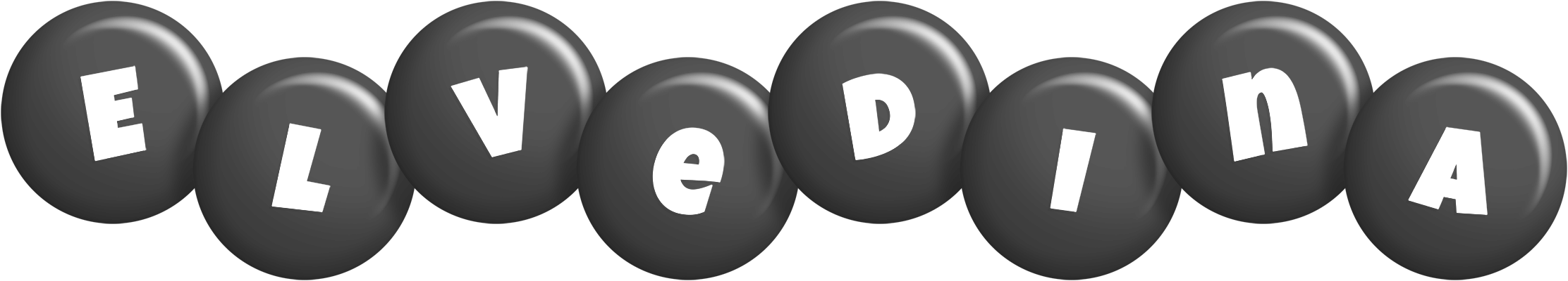 Elvedina candy-black logo