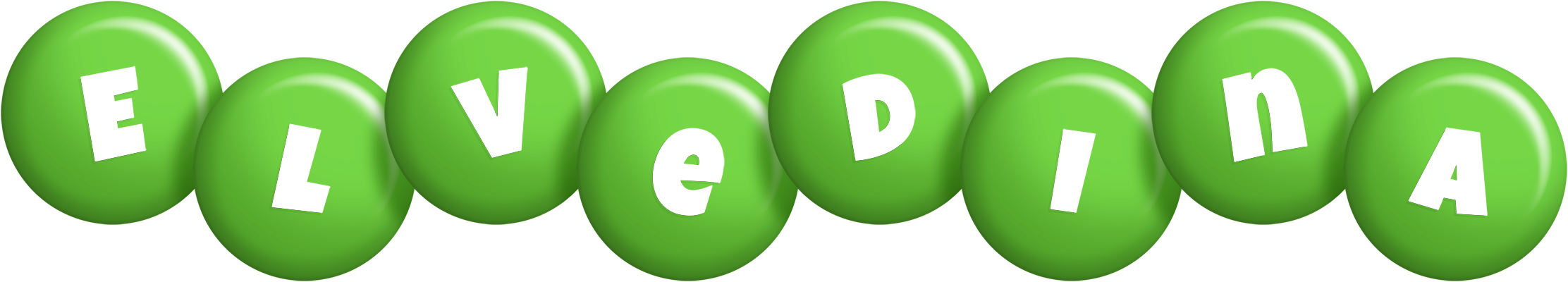 Elvedina candy-green logo