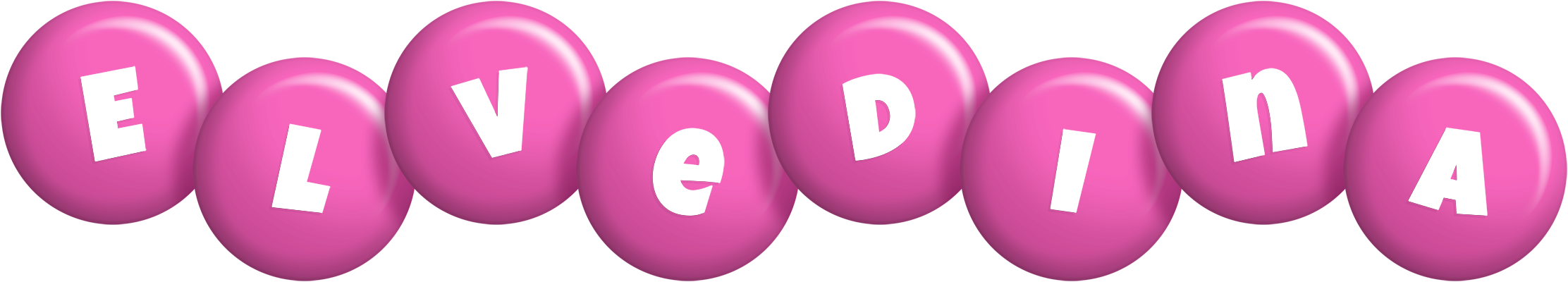 Elvedina candy-pink logo
