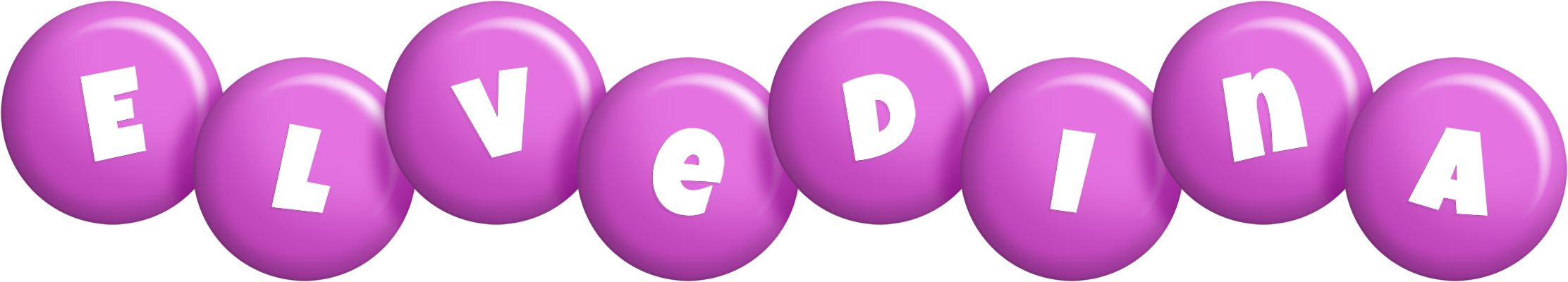 Elvedina candy-purple logo