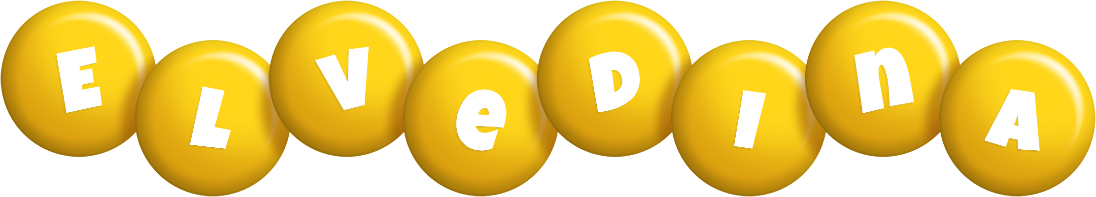 Elvedina candy-yellow logo
