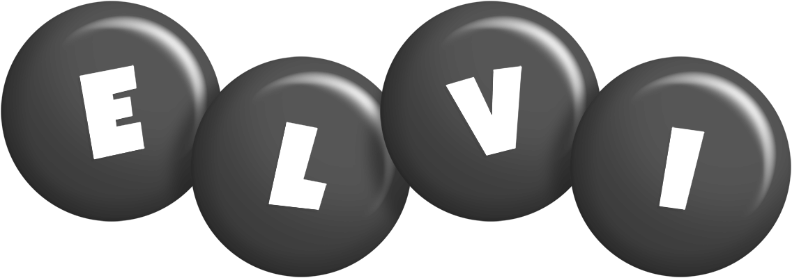 Elvi candy-black logo