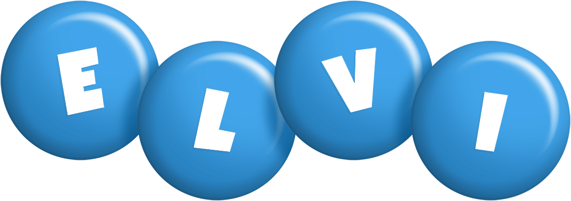 Elvi candy-blue logo