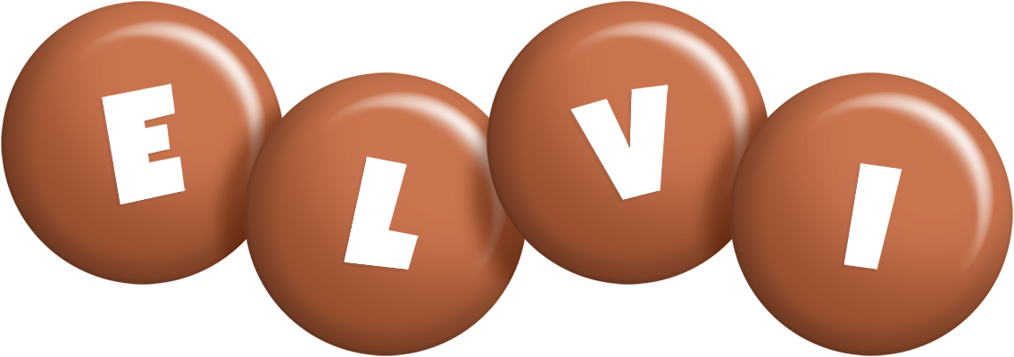 Elvi candy-brown logo