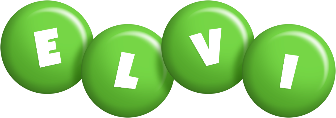 Elvi candy-green logo