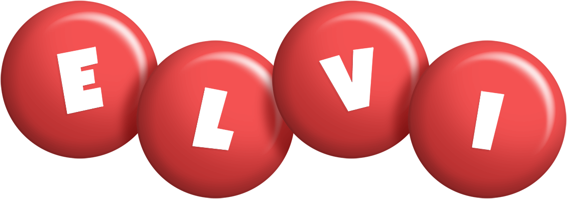 Elvi candy-red logo