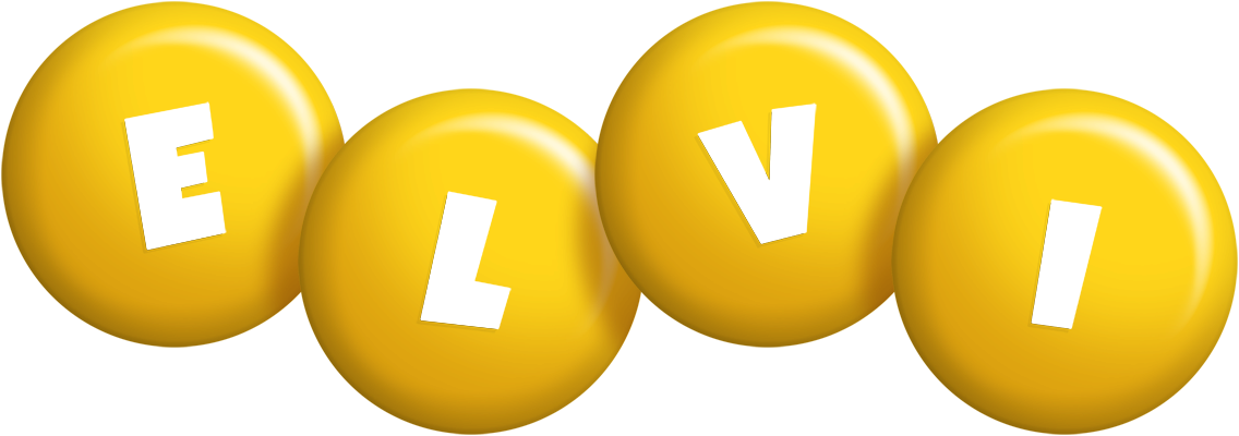 Elvi candy-yellow logo