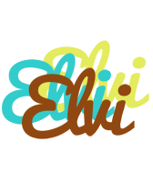 Elvi cupcake logo