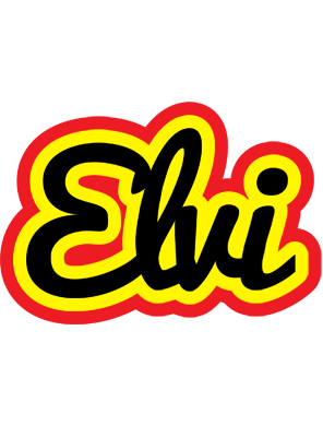 Elvi flaming logo