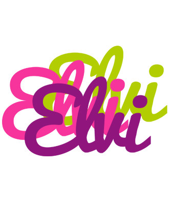 Elvi flowers logo