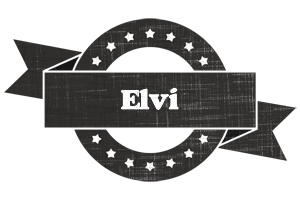 Elvi grunge logo