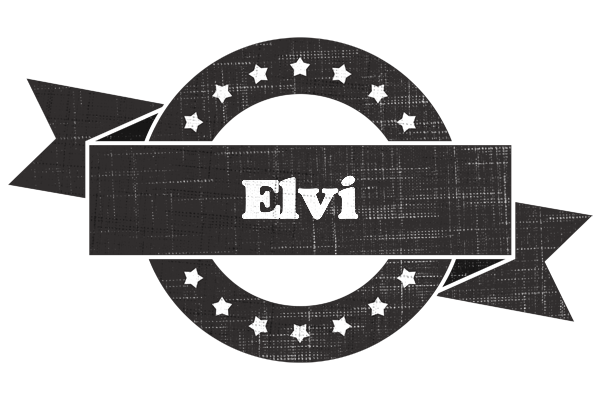 Elvi grunge logo