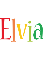 Elvia birthday logo