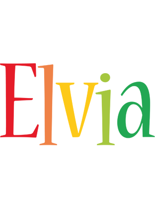 Elvia birthday logo
