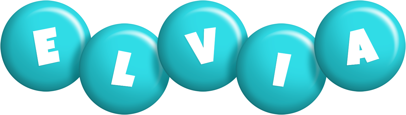 Elvia candy-azur logo