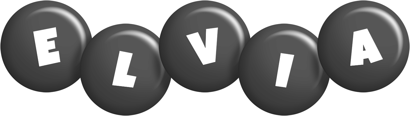 Elvia candy-black logo