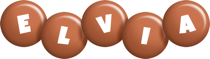 Elvia candy-brown logo