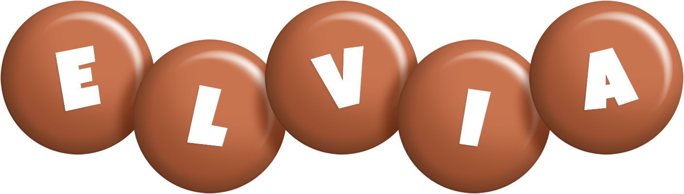 Elvia candy-brown logo