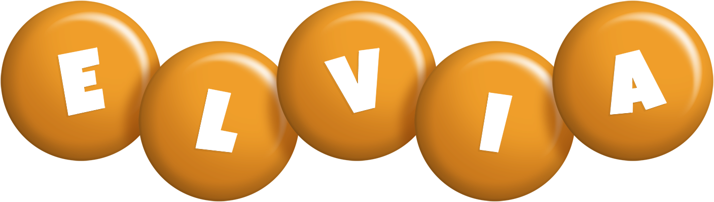 Elvia candy-orange logo
