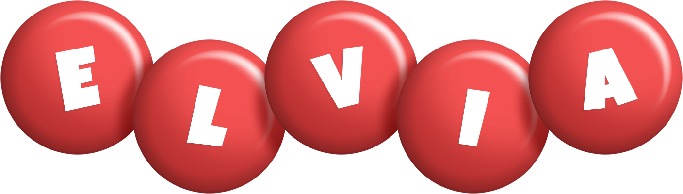 Elvia candy-red logo