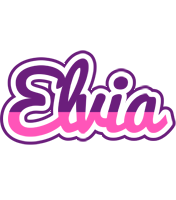 Elvia cheerful logo