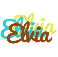 Elvia cupcake logo