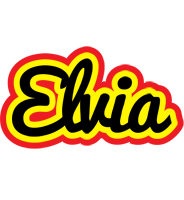 Elvia flaming logo