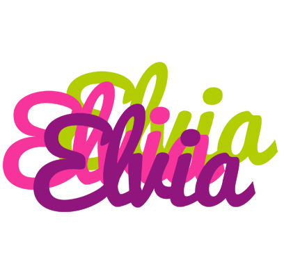 Elvia flowers logo