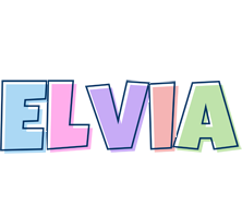 Elvia pastel logo