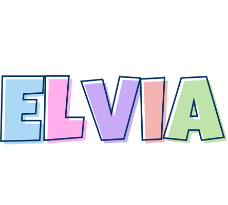 Elvia pastel logo