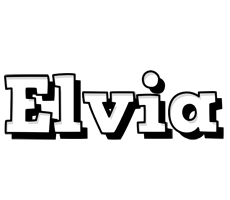 Elvia snowing logo