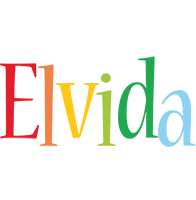 Elvida birthday logo