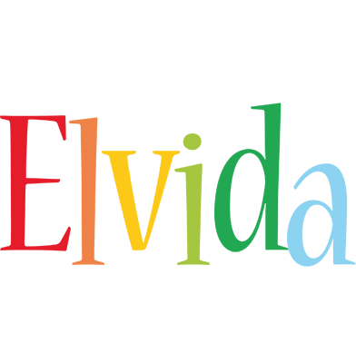 Elvida birthday logo