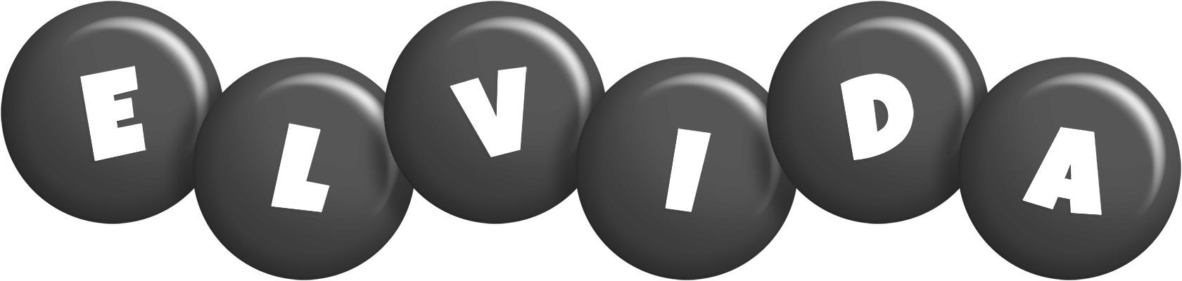 Elvida candy-black logo