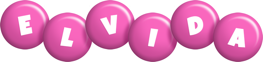 Elvida candy-pink logo